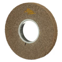 scotch brite cut and Polish wheel