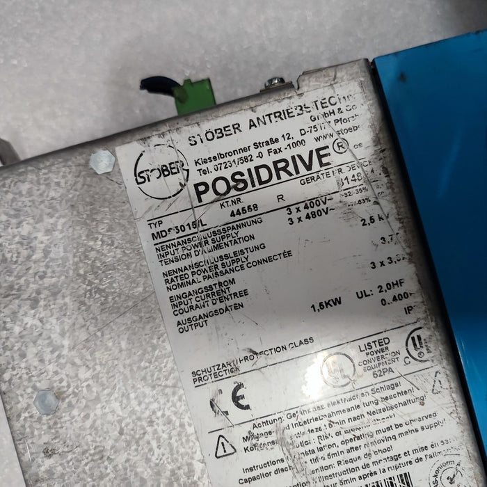 Stober MDS5015/L MDS5015L Posidrive Servo Drive Controllerloop_index
