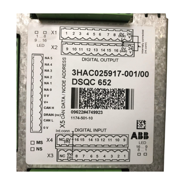 3HAC025917-001 | DSQC 652 I/O Unit | ABB